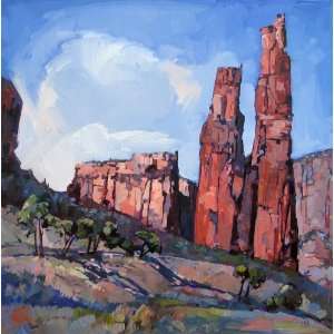  Spider Rock Canyon de Chelly Arizona Desert Original Oil 