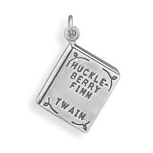  Huckleberry Finn Book Charm .925 Sterling Silver Jewelry
