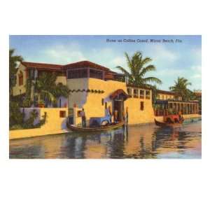  Collins Canal, Miami Beach, Florida Premium Giclee Poster 