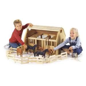  Large Horse Stable Set with Horses