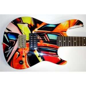 Vince Neil autographed Guitar (Peavy Rockmaster Colorful #3) Motley 