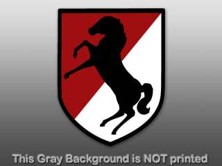 11th Armored Cavalry Regiment Seal Sticker  decal horse  