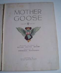 1915 1st Ed. Book MOTHER GOOSE THE VOLLAND EDITION  