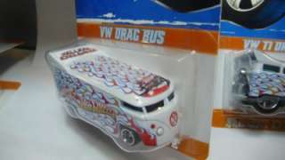 2011 Hot Wheels Mexico Convention VW Drag Bus & T1 Drag Bus Set W 