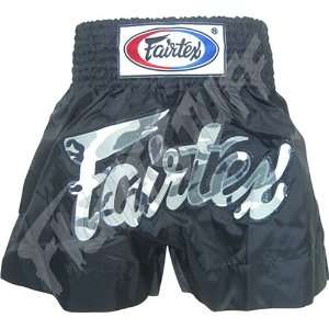 Fairtex Black Nylon with Camo Fairtex Muay Thai Shorts   Size M 