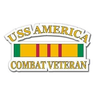  USS America Vietnam Combat Veteran Decal Sticker 3.8 