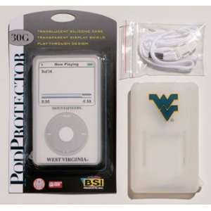  WEST VIRGINIA MOUNTAINEERS 30G SILICONE VIDEO IPOD COVER 