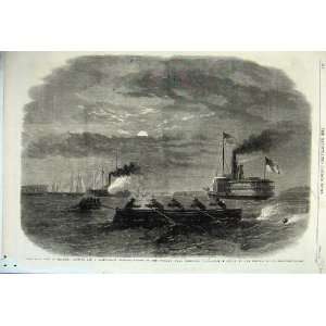   1861 Civil War America Potomac Freestone Point Ships