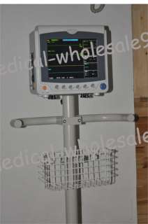 inch patient monitor SPO2 ECG Vital Signs NIBP with trolley cart 