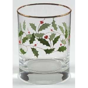 Lenox China Holiday (Dimension) 12 Oz Glassware Double Old Fashioned 