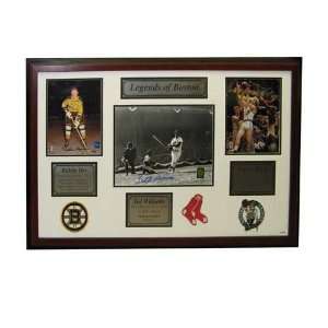  Autographed Ted Williams, Larry Bird, and Bobby Orr 