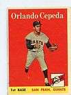 1958 topps orlando cepeda rookie 343 giants see scan returns