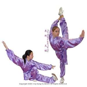  Kung Fu Tai Chi Uniform   Brandless Purple Adult Long 