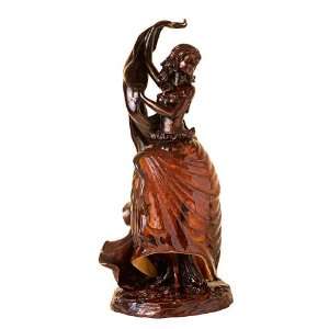  Dancing Lady Amber Glass Table Lamp