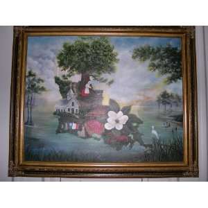 Oil Painting of Louisiana Cajun Heritage 26 x 30 (Includes $150 