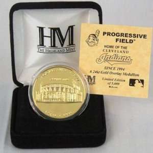  Highland Mint Progressive Field 24KT Gold Commemorative 