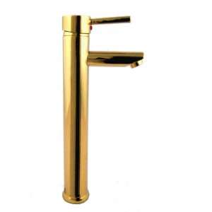  Cove Bathroom Vessel Sink Filler Faucet, Polished Brass   NFC VFMS PB