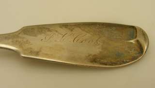 Antique Coin Silver Flatware Spoon Barney & Valentine  