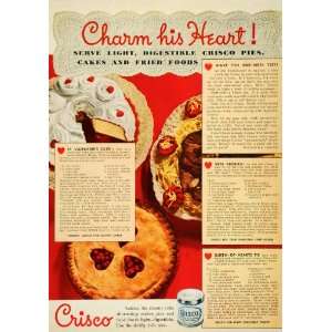   Carter Valentine Recipe Cake   Original Print Ad