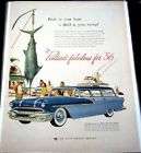 1956 PONTIAC WAGON SIGN GAS STATION AD VINTAGE AD