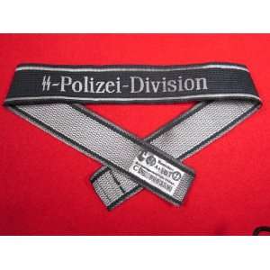  German Nazi SS POLIZEI Police Cuff Title w RZM SS Tag WWII 