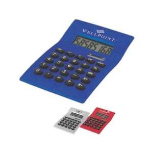  Curvaceous metal dual power calculator with large display 