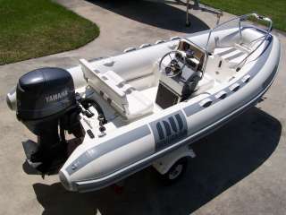 1999 Novurania 400 DL Rigid Inflatable Boat 13 Feet RIB & 50hp Yamaha 