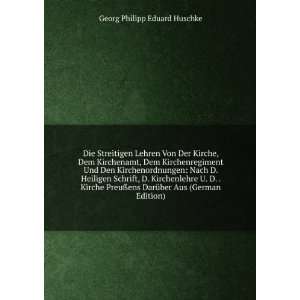   German Edition) (9785874039059) Georg Philipp Eduard Huschke Books
