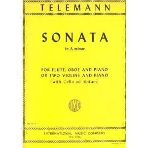  Telemann, Georg Philipp   Trio Sonata in a minor. For Two 
