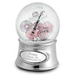  Personalized You Rock Snow Globe Gift