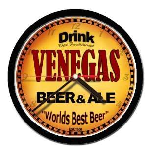  VENEGAS beer and ale cerveza wall clock 