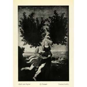 : 1932 Print Antonio del Pollaiolo Apollo Daphne Greek Mythology Myth 