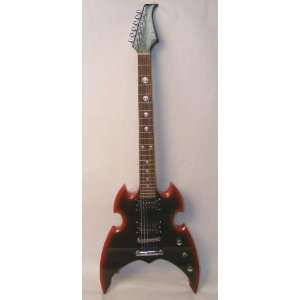  Glen Burton Red Black Alien Electric Guitar: Musical 