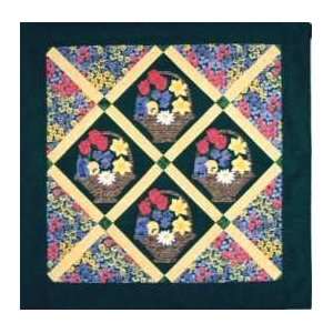  PT2152 Floral Basketry Applique Quilt Pattern by Priceles 