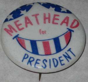 All in the Family Meathead for President Pin 1972  
