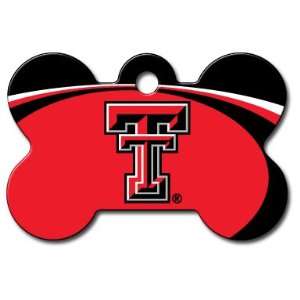  Texas Tech Red Raiders Bone Shape Pet ID Tags with laser 