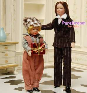 12 DOLLHOUSE PORCELAIN POSEABLE DOLL YOUNG LADY 6H  