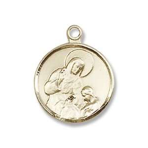  Gold Filled St. Raphael the Archangel Medal Pendant Charm 