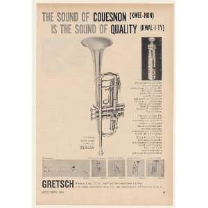  1960 Gretsch Couesnon Bb Trumpet Sound Quality Print Ad 