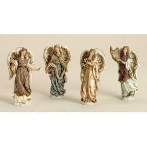  Set of 4 Christmas Wishes Heaven Blessed Angel Ornaments 