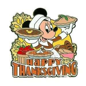 Disney Pin   Thanksgiving 2009   Minnie Mouse  Limited Edition   Pin 