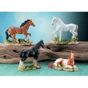  Figurine Horses Cold Cast Resin