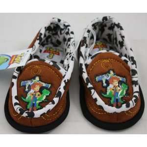 Disney Toy Story Buzz Ligthtyear & Woody Toddler Slippers Shoes Medium 