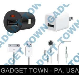  iPhone Accessory Pack. iPhone Compact Car Charger, Wall 