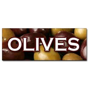OLIVES DECAL sticker greek green black kalamata olive oil manzanilla 