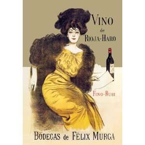  Vino de Rioja Haro 12X18 Art Paper with Black Frame: Home 