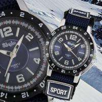 New Wrist Quartz Sports Military Blue Army Analogy Mens Watch  
