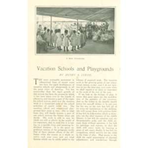  1902 Vacation Schools Playgrounds in United States 