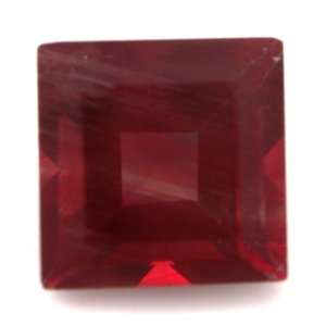 Natural Africa Red Andesine Loose Gemstone Square Cut 6.5mm 1.40cts SI 