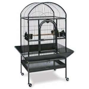  Bird Supplies Medium Dometop Parrot Cage   Pewter Pet 